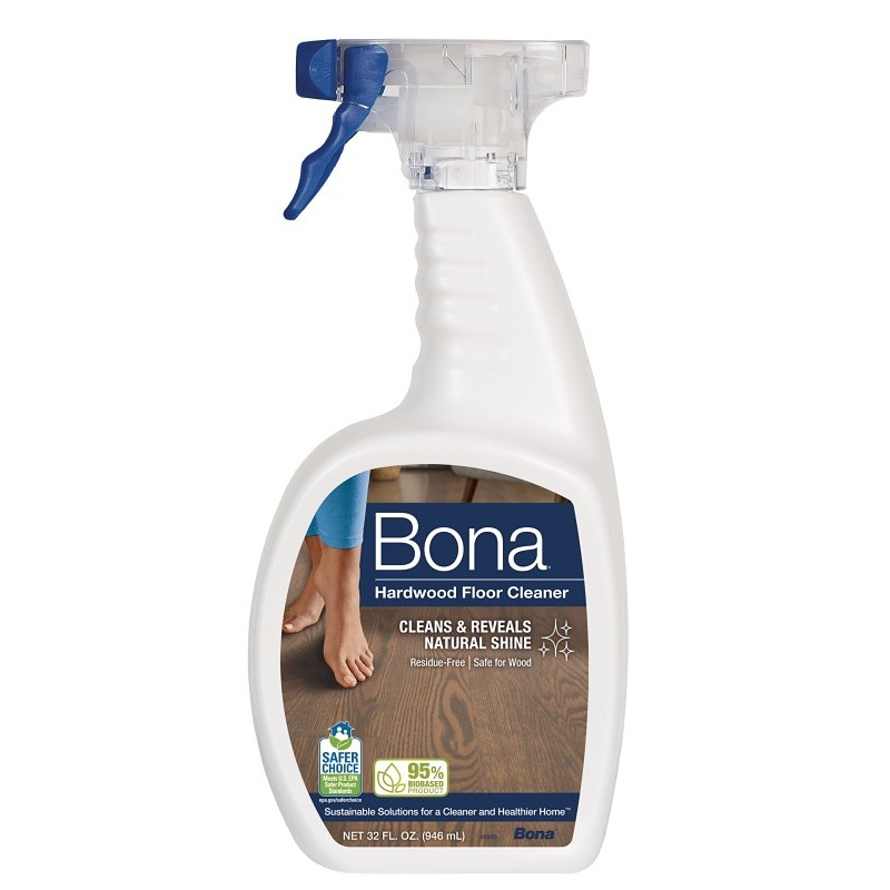 Bona WM700051171 Hardwood Floor Cleaner, 32 oz, Liquid, Mild, Light Blue