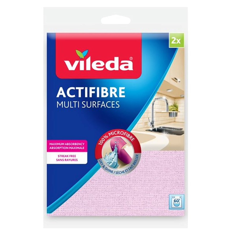 Vileda 150710 Actifiber Cloth, Microfiber