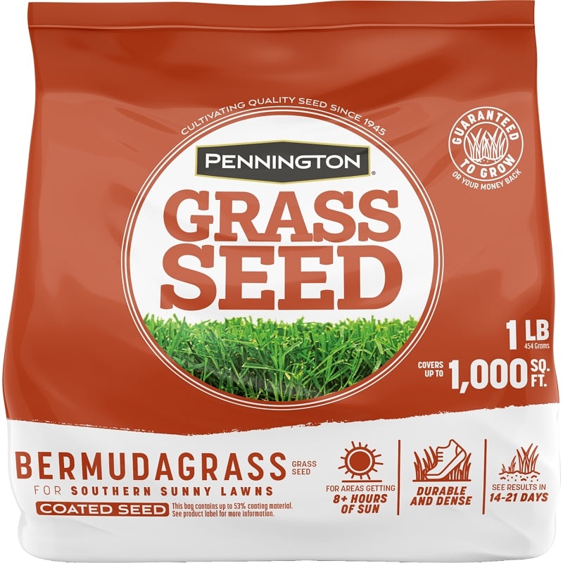 Pennington 100532463 Grass Seed, 1 lb Bag, 1000 sq-ft Coverage Area, Bermudagrass