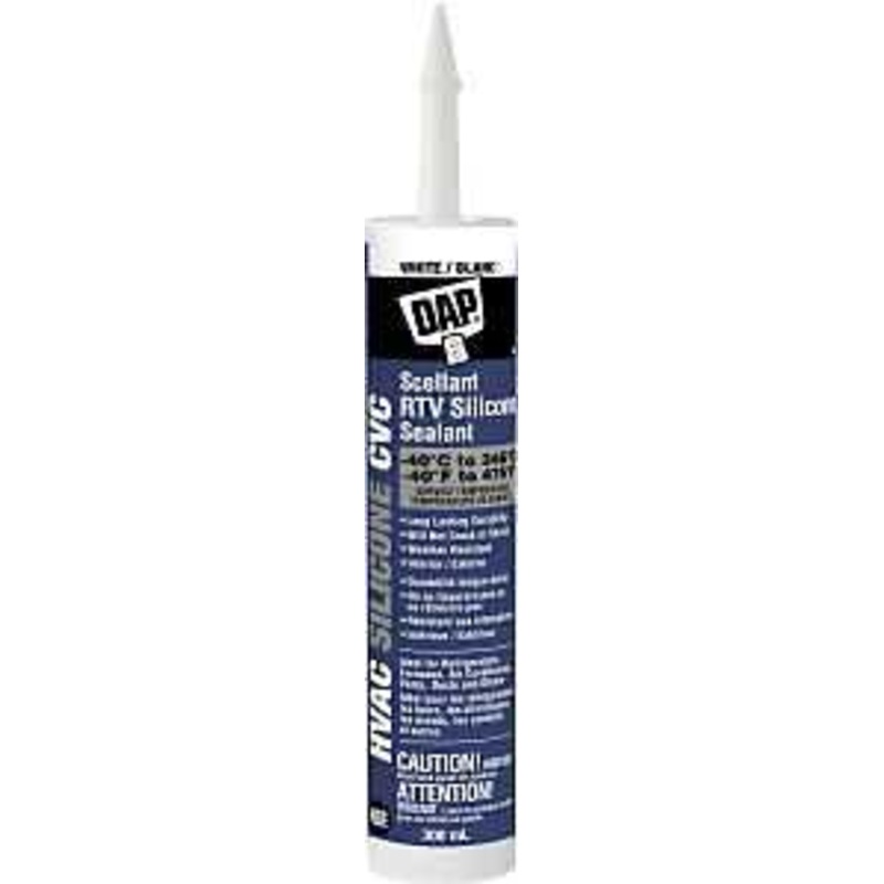 DAP 7079874328 RTV Silicone Sealant, White, 24 hr Curing, -18 to 38 deg C, 300 mL Cartridge