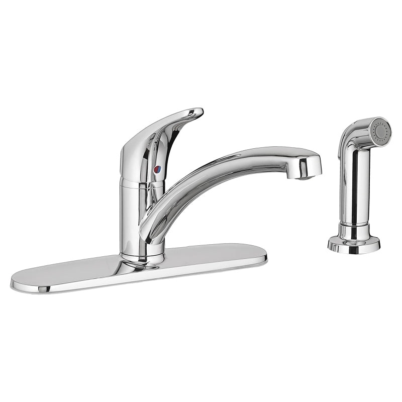 American Standard Colony Pro Series 7074040.002 Kitchen Faucet, 1.5 gpm, 1-Handle, 4-Faucet Hole, Brass, Deck