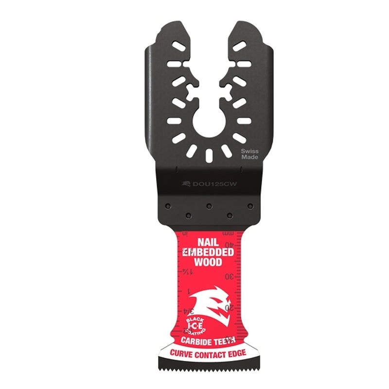 Diablo AMPED, Demo Demon DOU125CW10 Oscillating Blade, 1-3/4 in D Cutting, Carbide