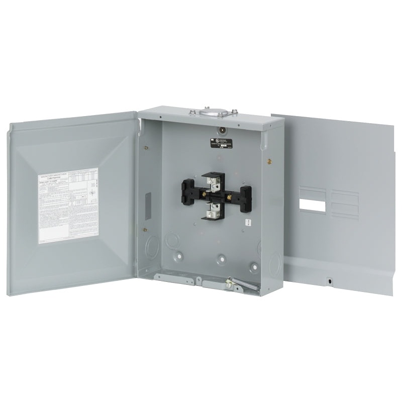 Cutler-Hammer BR BR48L125RP Load Center, 125 A, 4 -Space, 8 -Circuit, Main Lug, NEMA 3R Enclosure, Plug Mounting