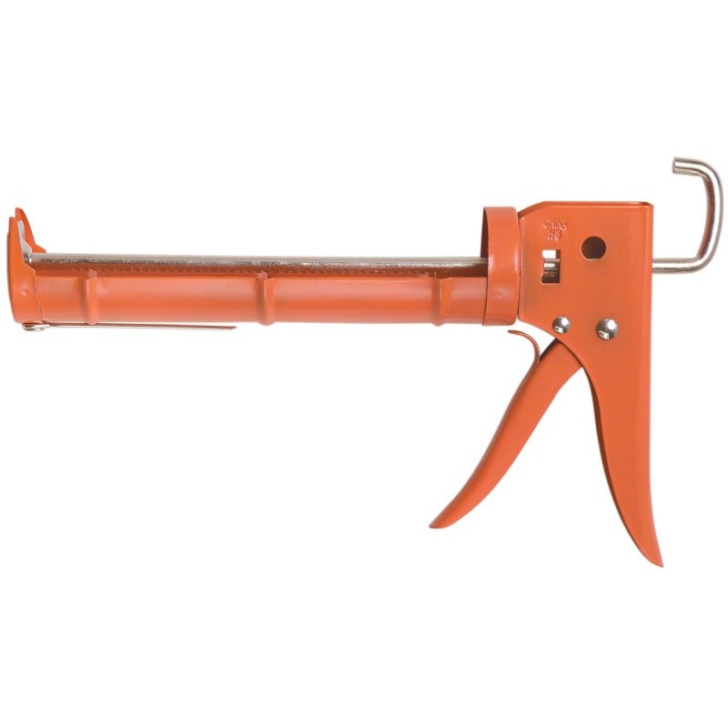 Hyde 46310 Caulk Gun, Orange, 10 oz Cartridge, Ratchet Handle