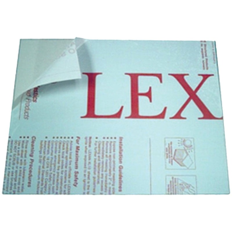 Plaskolite 1PC3244A Safety Sheet, 44 in L, 32 in W, 0.093 in Thick, Clear