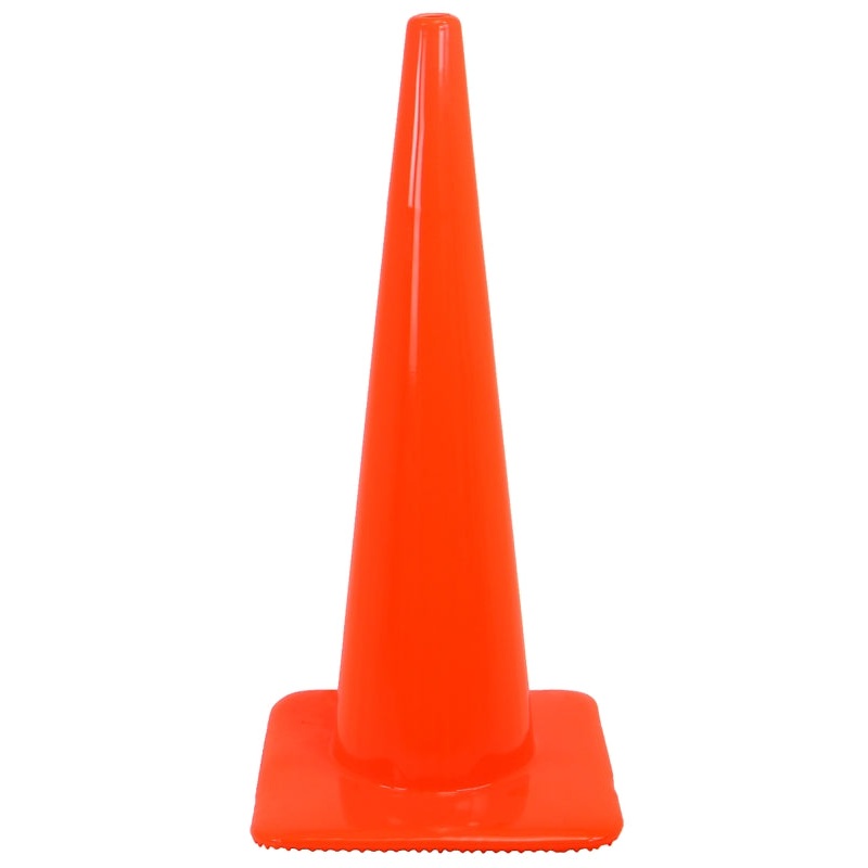 Safety Works 10073409 Safety Cone, 18 in H Cone, Bright Orange Cone