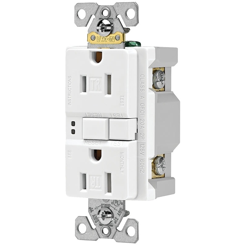 TRGF15W-WP  DPLX GFCI TR WH