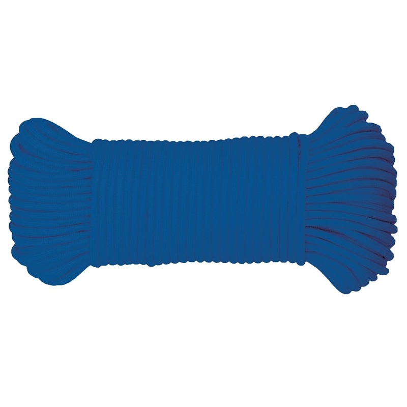 Baron 63019 Cord, 5/32 in Dia, 100 ft L, 110 lb Working Load, Polyester, Blue