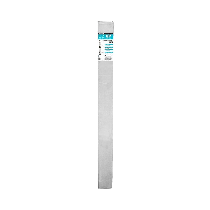 E-Z Up 54736 Dust Containment Sheeting Pole, Heavy-Duty, 6 ft 9-1/2 in to 16 ft L, Aluminum, Black/Gray