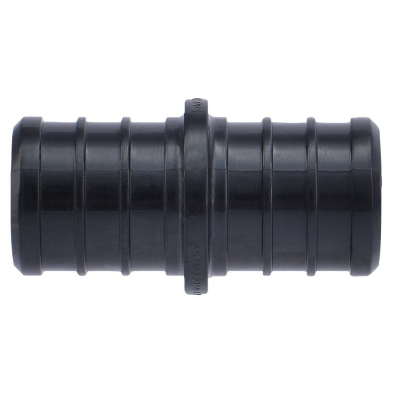 SharkBite UP016A5 Coupling, 3/4 x 3/4 in, Barb, Polymer, Black, 200 psi Pressure, 5 PK