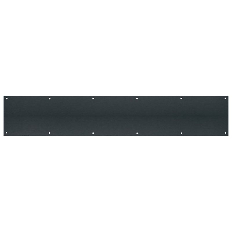 Tell Manufacturing DT101949 Door Kick Plate, 30 in L, 6 in W, 0.05 ga Gauge, Matte Black