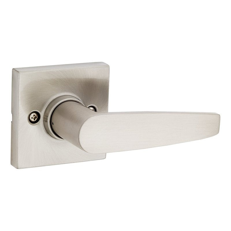 Weiser Safe Lock Winston Series 9SL70000-065 Dummy Door Handle, Lever Handle, Traditional Design, Satin Nickel