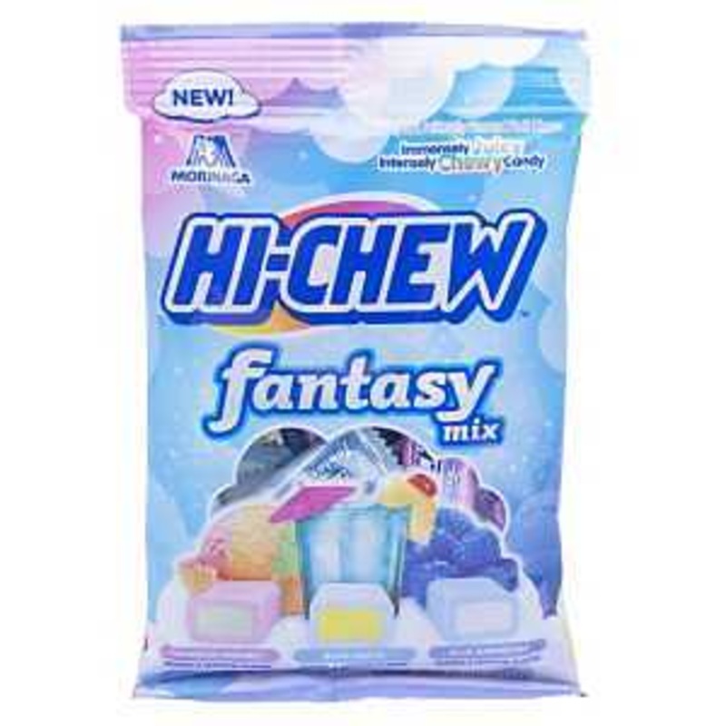 Hi-Chew 744238 Fantasy Mix Chewy Candy, Blue Hawaii, Blue Raspberry, Rainbow Sherbet, 3 oz Bag