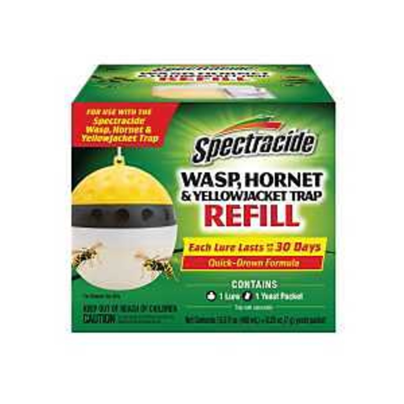 Spectracide HG-97407 Wasp, Hornet and Yellow Jacket Trap Refill, Liquid, Apple