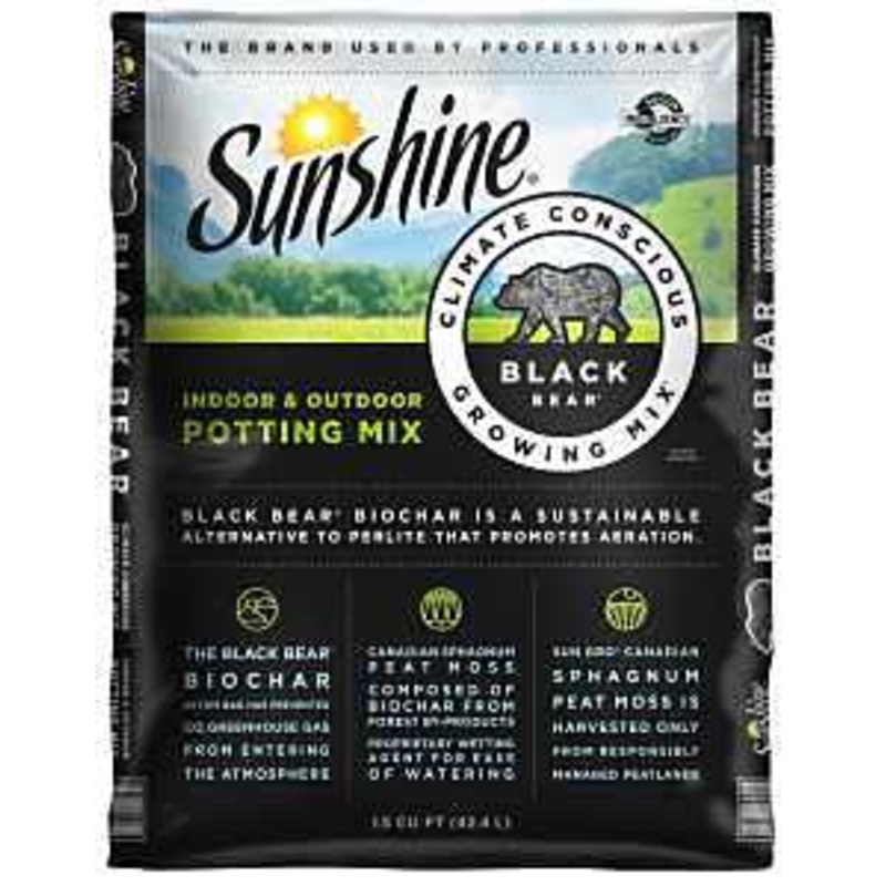 Sunshine Black Bear 132115.CFL001.5P Potting Mixture, 1.5 cu-ft Bag