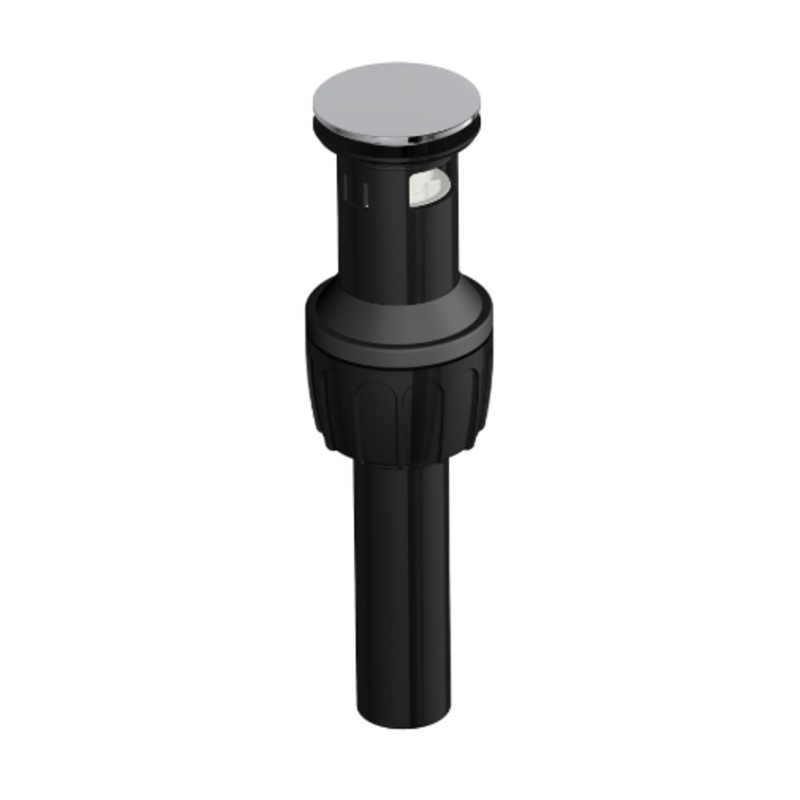 Boston Harbor Drain Push Pop-Up with Overflow Plastic Chrome