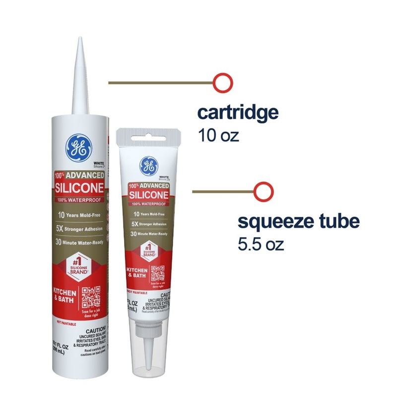 GE Advanced Silicone 2 Kitchen & Bath Sealant