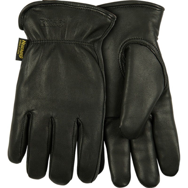 Kinco Lined Black Grain Goatskin Driver