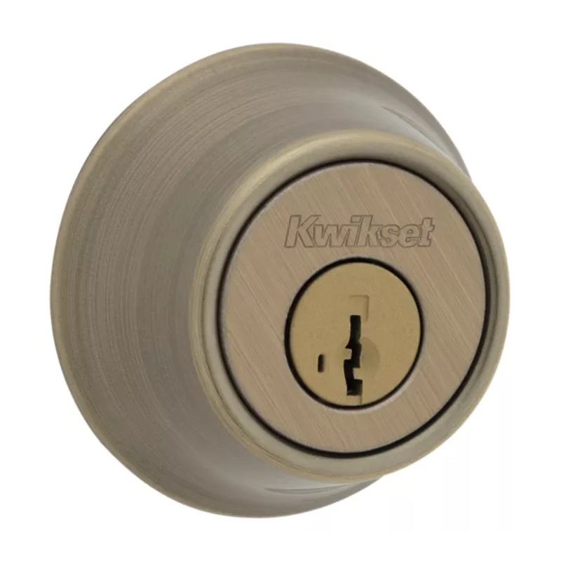 Kwikset 660 Single Cylinder Deadbolt Keyed One Side – featuring SmartKey
