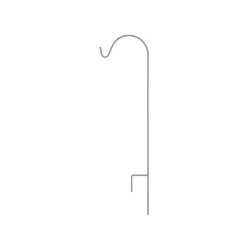 UrbanGarden Slate Square Steel Shepherd Hook