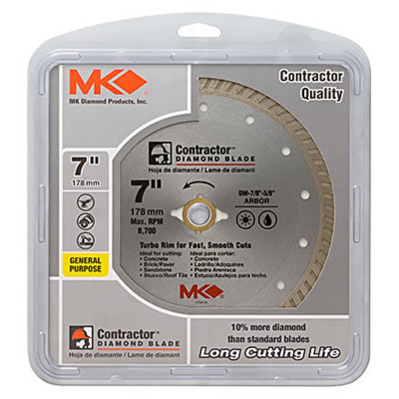 MK Diamond Turbo Rim Diamond Saw Blade ~ 4 1/2