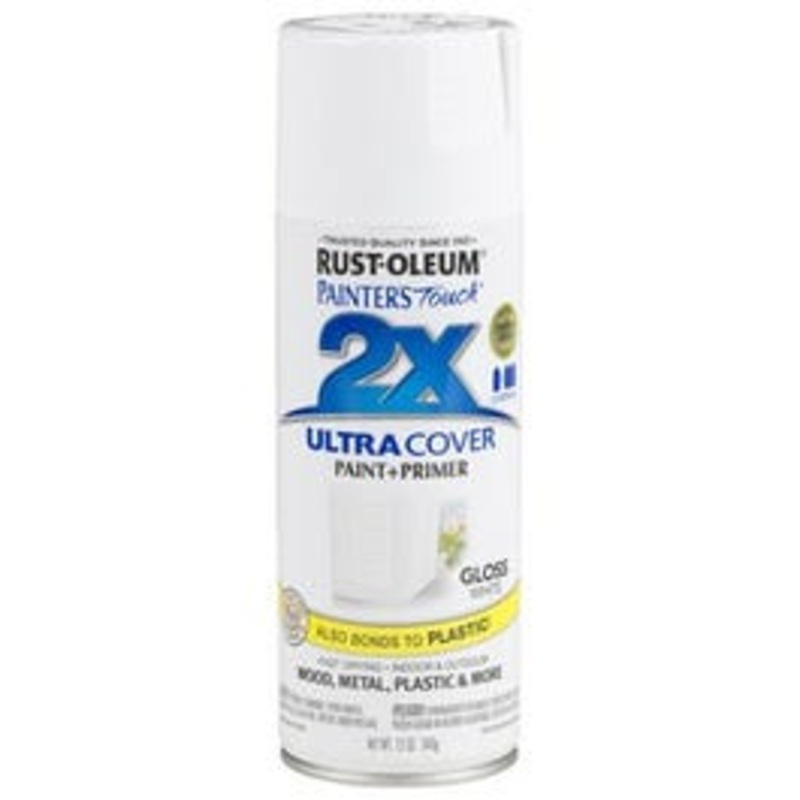 Painter’s Touch 2X Spray Paint, Gloss White, 12-oz.