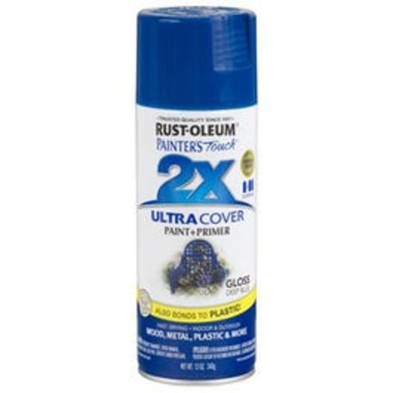 Painter’s Touch 2X Spray Paint, Gloss Deep Blue, 12-oz.