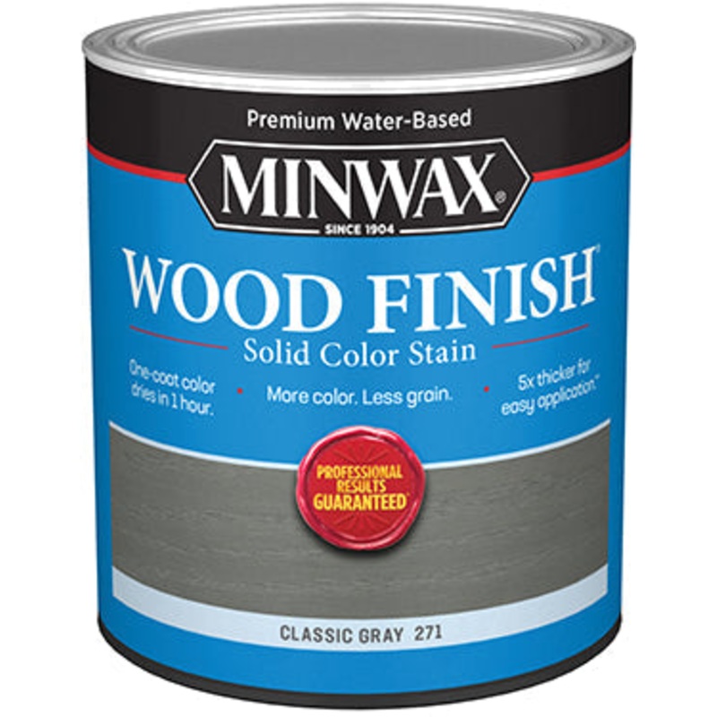 MINWAX WOOD FINISH WTR BASE GR QT