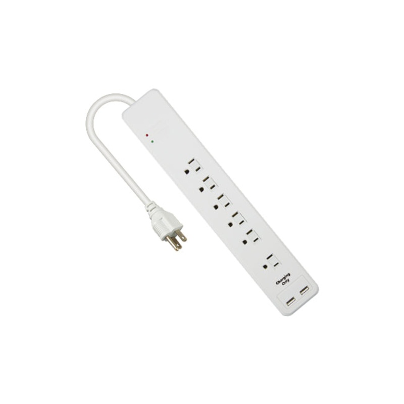 Master Electronics 6 Outlet Surge Protection with 1 Transformer Outlet