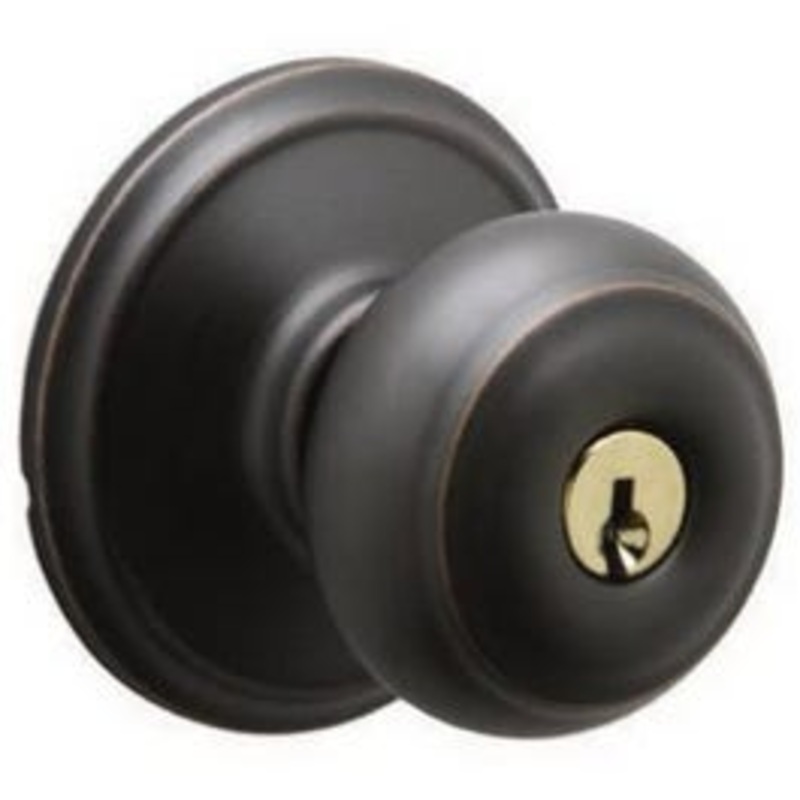 Aged Bronze Georgian Entrance Lockset