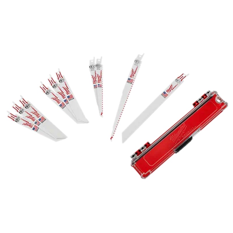 Milwaukee SAWZALL General Purpose 10pc Blade Set 0.75 in. W x 6 and 9 in. L