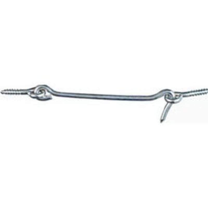 Hook & Eye, Zinc-Plated Wire, 6-In.