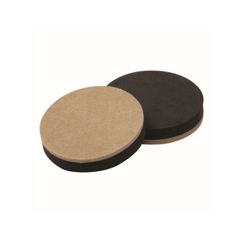 Shepherd Hardware 3-1/2-Inch Reusable, Round, Heavy Duty FeltGard Slider Pads, 4-Pack