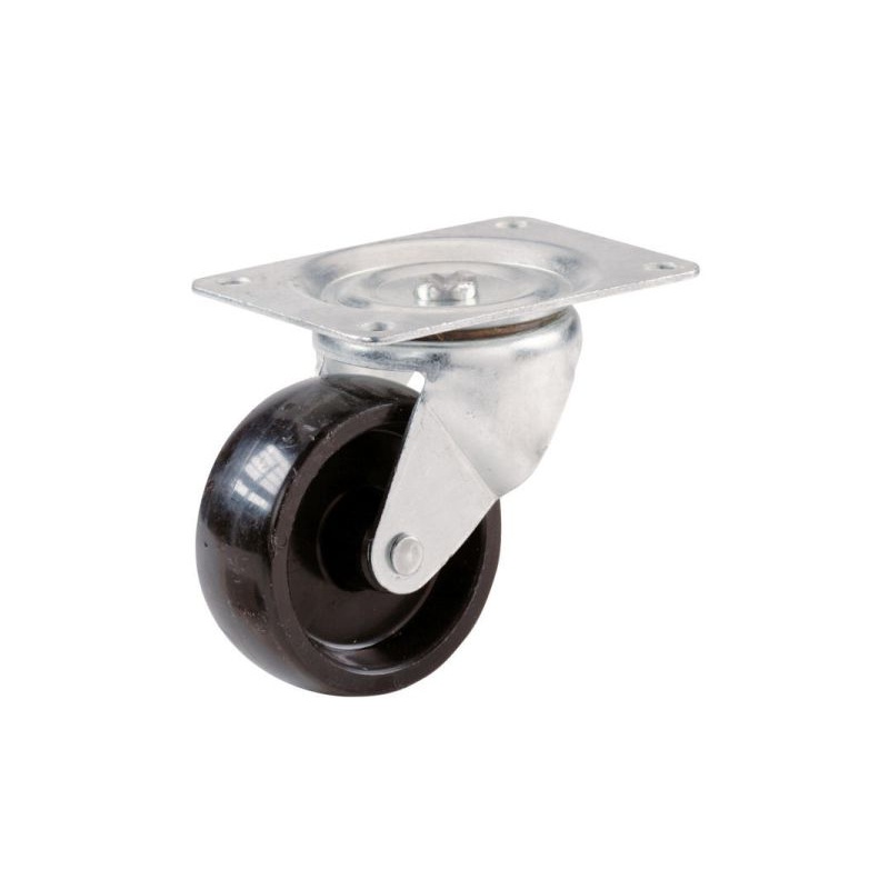 Shepherd Hardware 3-Inch Swivel Plate Polypropylene Caster, 210-lb Load Capacity