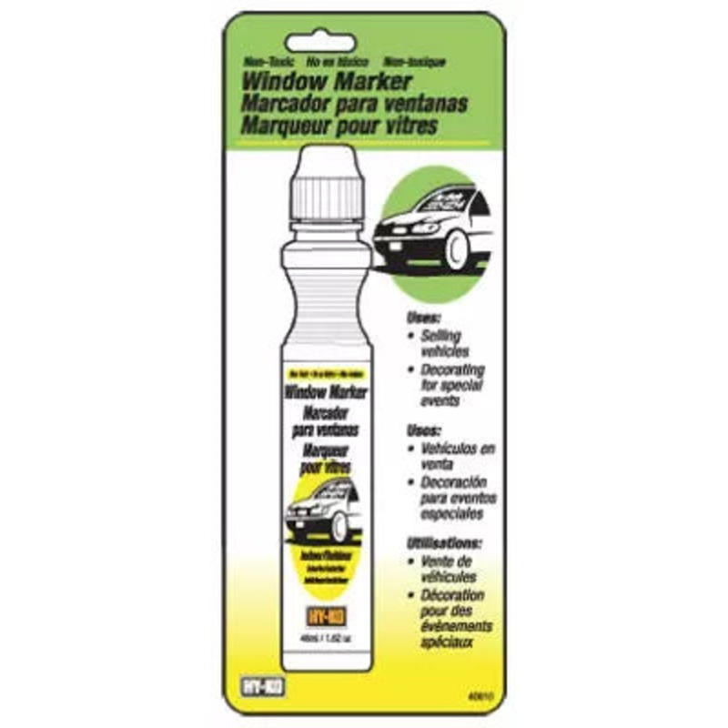 Hy-Ko Non-Toxic Removable Window Marker, White