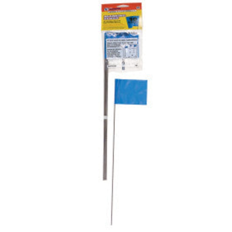 C.H Hanson Stake Flags-15 Staff, 2-1/2×3-1/2 Flag, Blue 10Pcs. (15 x 2-1/2 x 3-1/2, Blue)