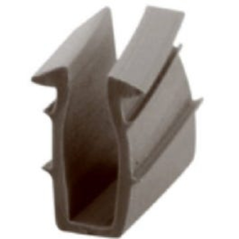 Glazing Channel, Gray Vinyl, 9/32, 1/4 – 19/64-In.