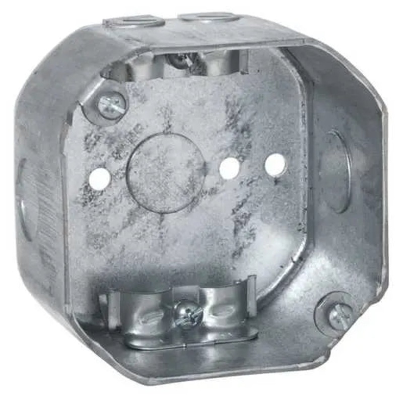 Hubbell Octagon Box Draw Deep Three  KO’s & NMSC Clamps