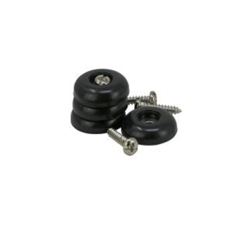 Shepherd Hardware 1-Inch Surface Grip Screw On Non Slip Furniture Pads, 4-Pack