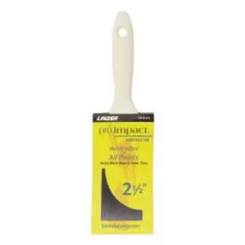 Linzer Polyester Blend Bristle Pro Impact Flat Paint Brush 2.5 in. (2.5)