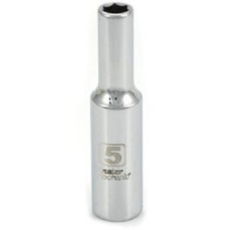 Metric Deep Well Socket, 6-Point, 1/4-In. Drive, 5mm