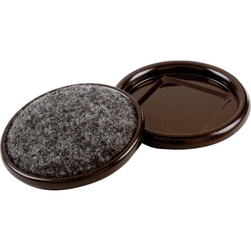Shepherd Hardware 2-1/2-Inch Carpet Base Furniture Cups, 4-Pack