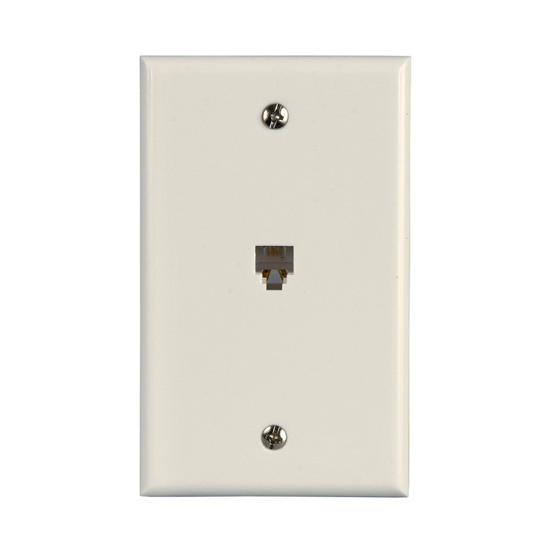 AmerTac Flush Mount Telephone Wallplate