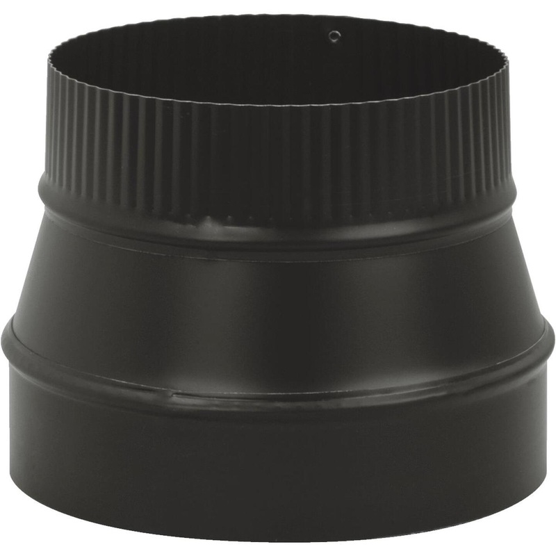 Imperial Single Wall 8 In. – 7 In. 24 ga Black Reducer