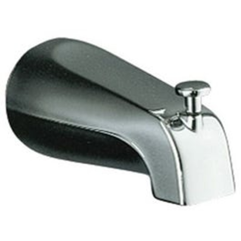 Coralais Diverter Bath Spout, Chrome-Plated, 1/2-In. NPT