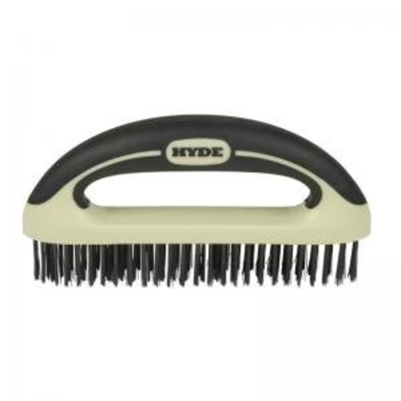 Hyde MAXXGRIP PRO High Carbon Steel Wire Brush, 8
