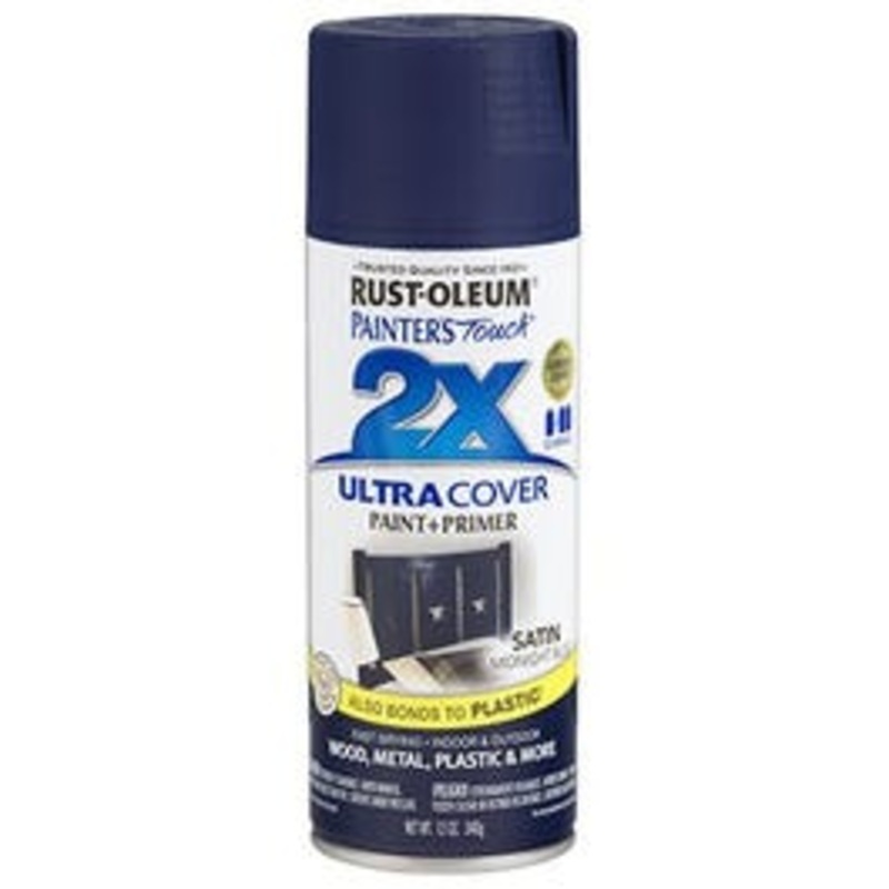 Painter’s Touch 2X Spray Paint, Satin Midnight Blue, 12-oz.