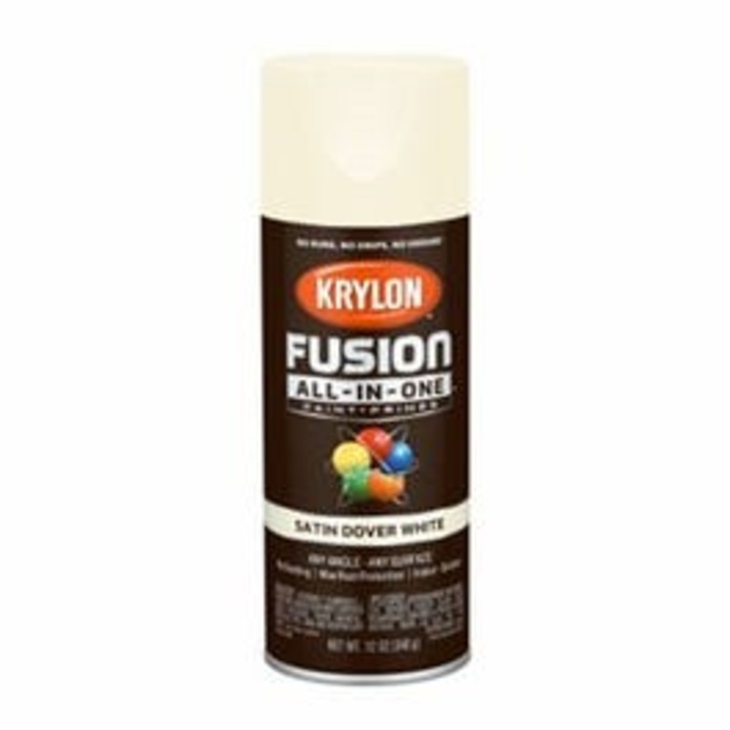 Fusion All-In-One Spray Paint + Primer, Satin Dover White, 12-oz.