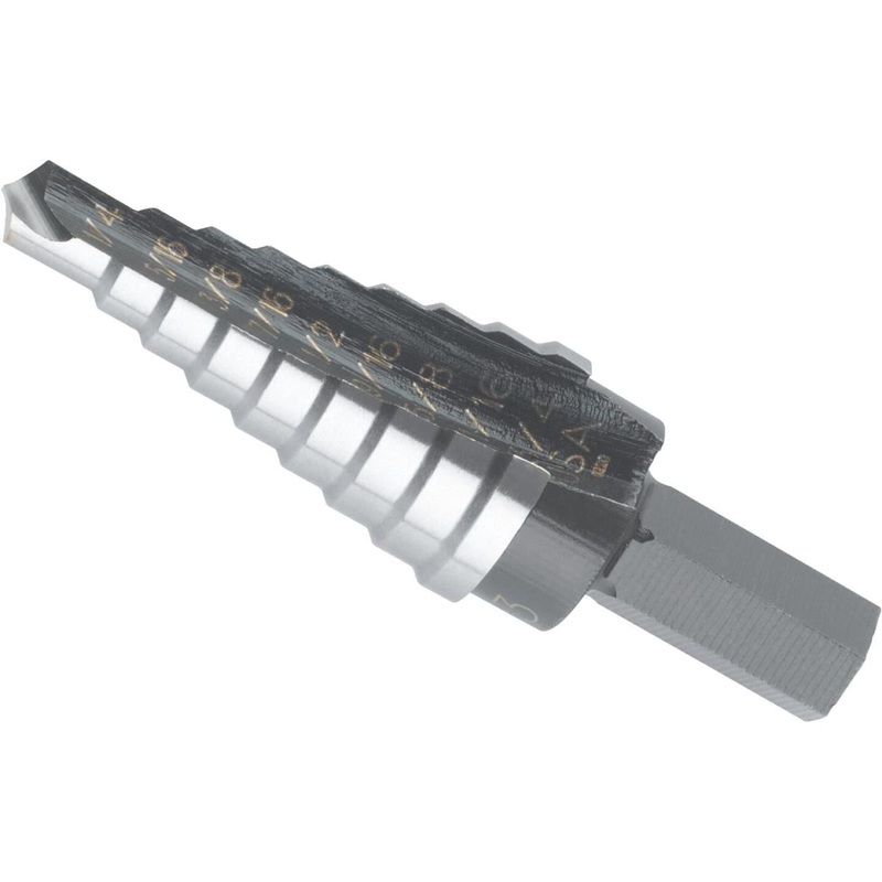 Irwin Unibit 1/4 In. – 3/4 In. #3 Step Drill Bit, 9 Steps