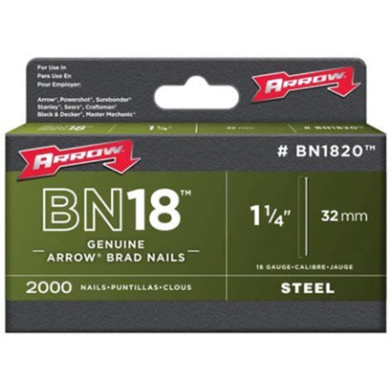 NAIL 1-1/4 BROWN BRAD 2000/PK